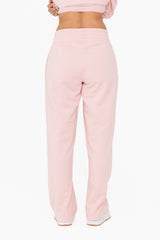 Light Pink Fleece Lined Lounge Pants