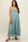 Jade Embroidered Vintage Wash Maternity Midi Dress