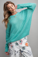 Aqua Knit Long Sleeve Maternity Top