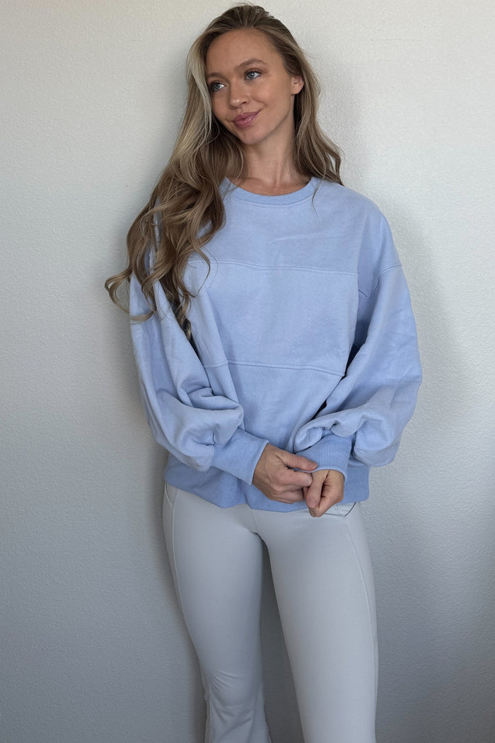 Light Blue Long Sleeve Crewneck