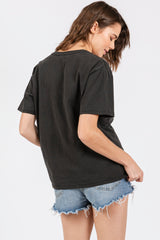 Charcoal Short Sleeve Top