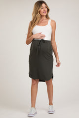 Charcoal Maternity Skirt