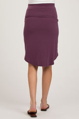 Plum Maternity Skirt