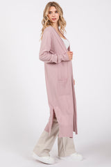 Light Pink Long Cardigan