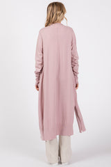 Light Pink Long Cardigan