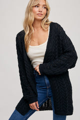 Black Knit Cardigan