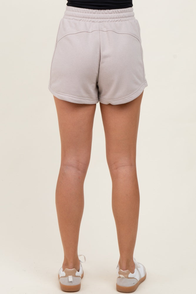Taupe Terry Shorts