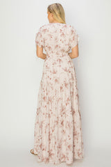 Mauve Floral Maxi Dress