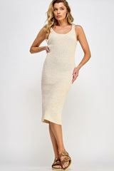 Beige Knit Dress