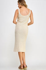 Beige Knit Dress