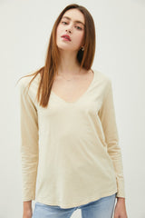 Beige Long Sleeve Shirt