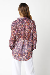 Purple Print Top