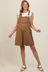 Mocha Maternity Overalls