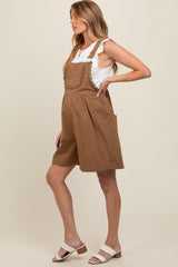 Mocha Maternity Overalls