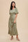 Eucalyptus Puff Sleeve Dress