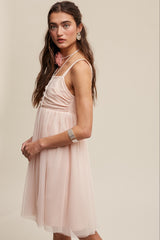 Light Pink Tulle Skirt Dress