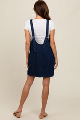 Charcoal Denim Front Pocket Skirt Overalls