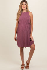 Violet Babydoll Sleeveless Maternity Dress