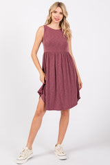 Violet Babydoll Sleeveless Dress