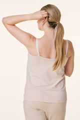 Cream Bravado Drop Front Maternity Nursing Tank