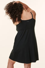 Black Bravado Drop Front Nursing Dress