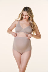 Taupe Bravado High Waist Maternity Underwear