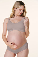 Sand Bravado Scoop Neck Maternity & Nursing Bra