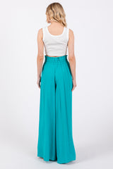 Jade Wide Leg Smocked Lightweight Pants