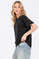 Black Dolman Sleeve Top