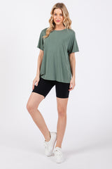 Green Dolman Sleeve Top