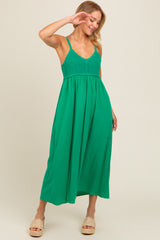 Jade V-Neck Crochet Top Maternity Midi Dress