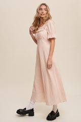 Peach Maxi Dress