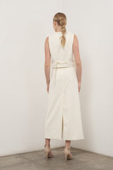 Cream Tailored Vest