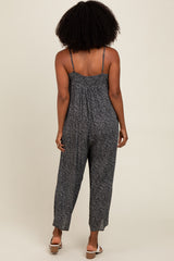 Black Paisley Print Jumpsuit