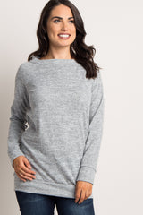 Heather Grey Basic Sweater