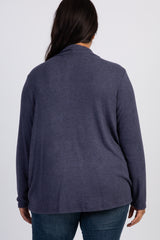 PinkBlush Navy Blue Draped Wrap Plus Nursing Top