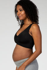 Black Seamless Maternity Bralette