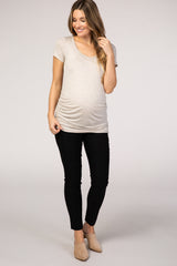 PinkBlush Black Skinny Tapered Maternity Pant