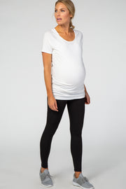 Black Sleek High Waist Maternity Leggings