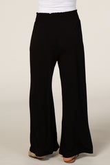 Black Smocked Waist Pant