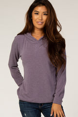 Purple Lightweight Long Sleeve Hoodie