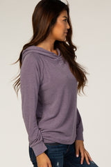 Purple Lightweight Long Sleeve Hoodie