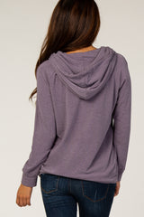 Purple Lightweight Long Sleeve Hoodie