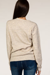 Beige Brushed Knit Sweater