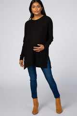 Black Thermal Maternity Tunic