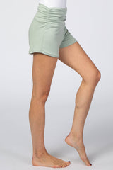 Mint Ruched Side Lounge Shorts