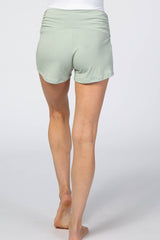 Mint Ruched Side Lounge Shorts