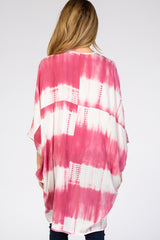 Mauve Tie Dye Maternity Cover Up