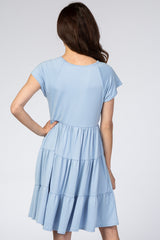 Light Blue Tiered Dress