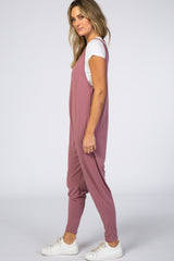 Mauve V-Neck Jumpsuit